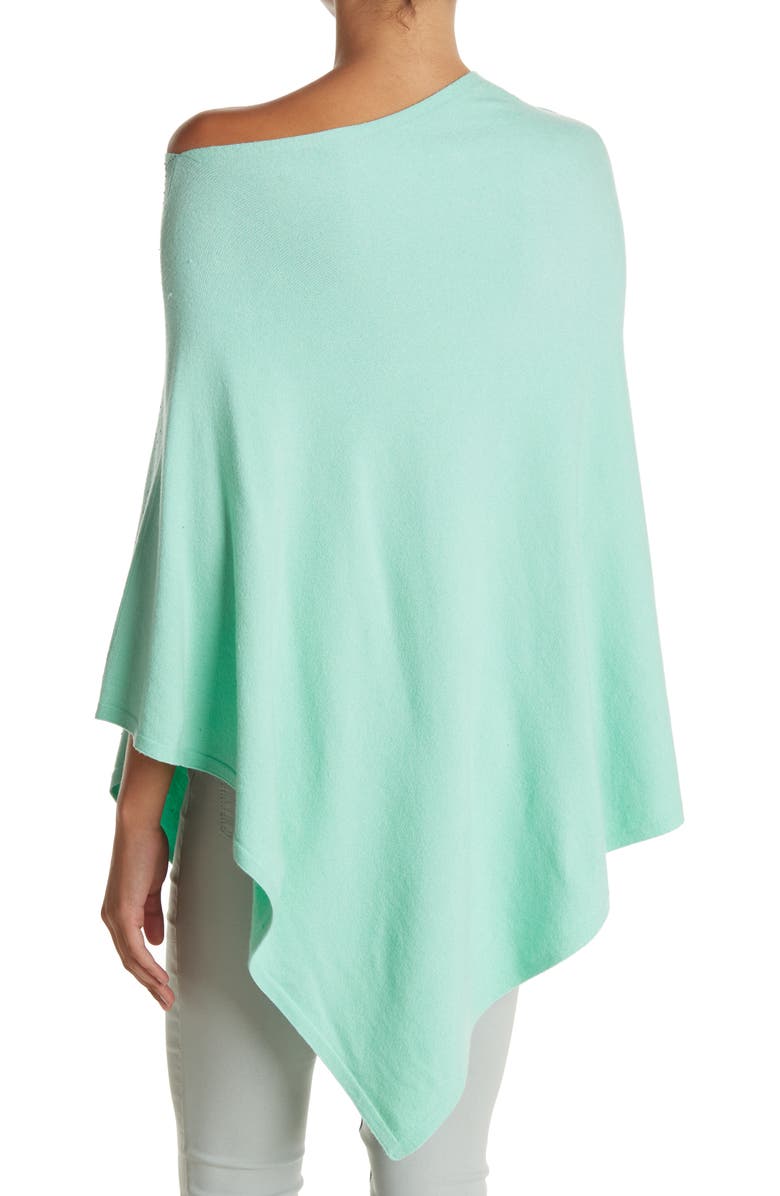 La Fiorentina Sequined Poncho, Alternate, color, Green