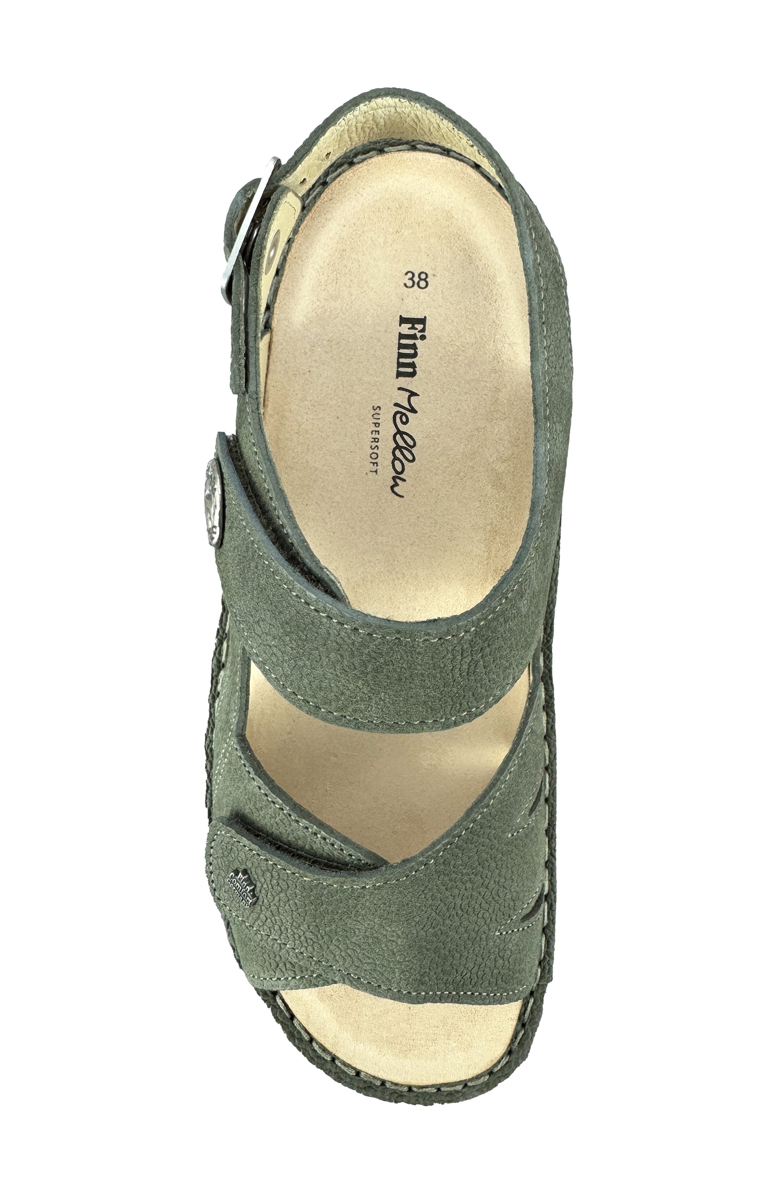 Barbuda Sandal, Alternate, color, OLIVE NUBUK