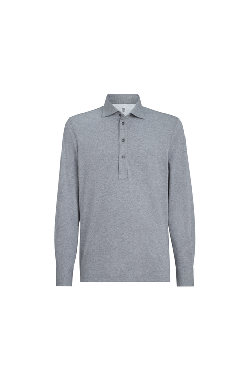 Polo with shirt collar