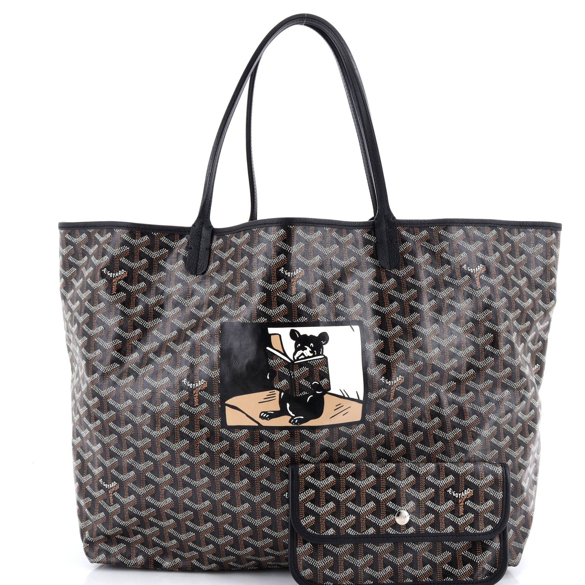 Pre-Owned Goyard Saint Louis Tote Printed Coated Canvas GM, Alternate, color, 
