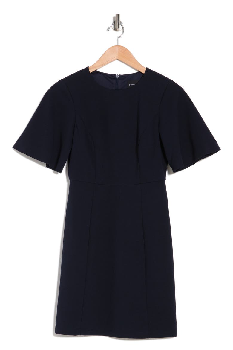 Flutter Sleeve Mini Dress, Alternate, color, TWILIGHT NAVY