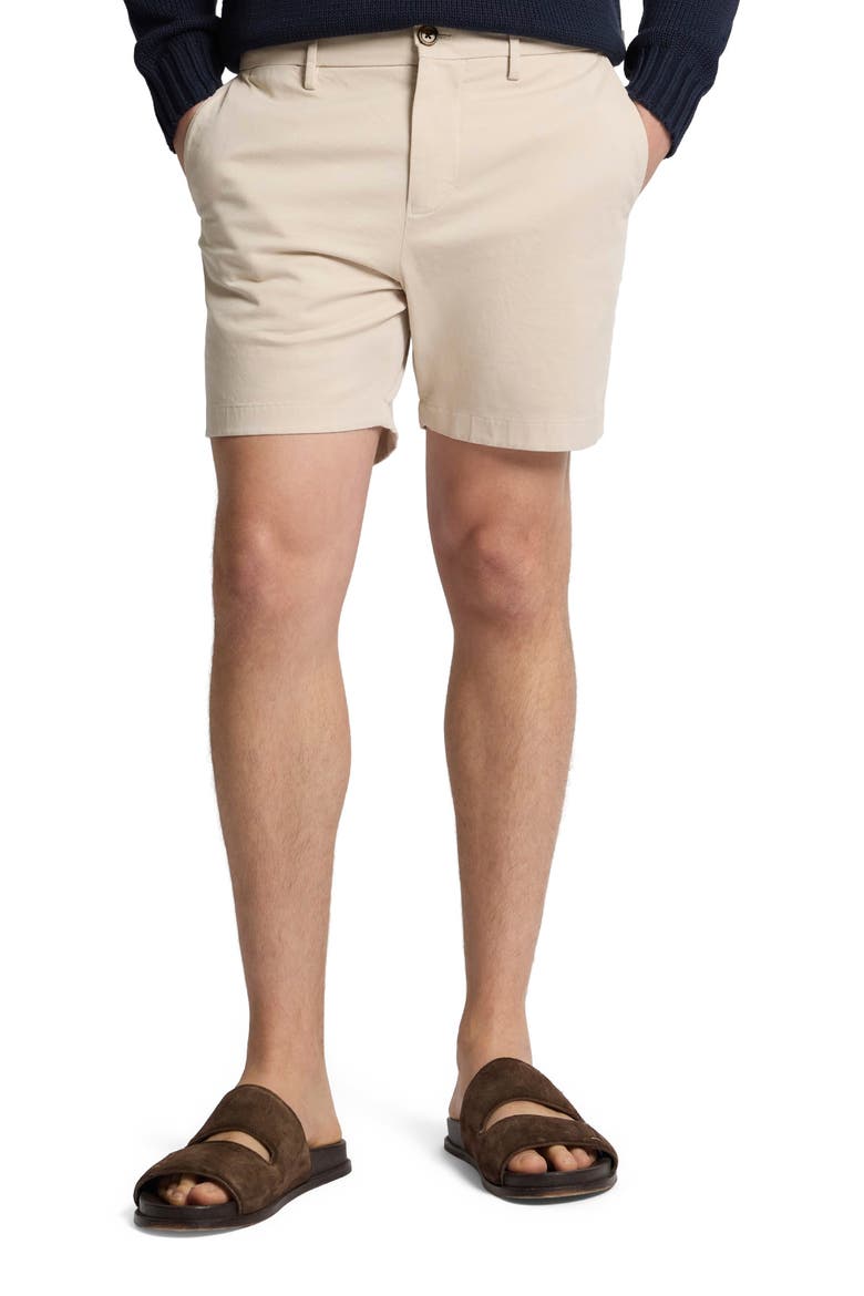 Stretch Chino Short, Alternate, color, Stone