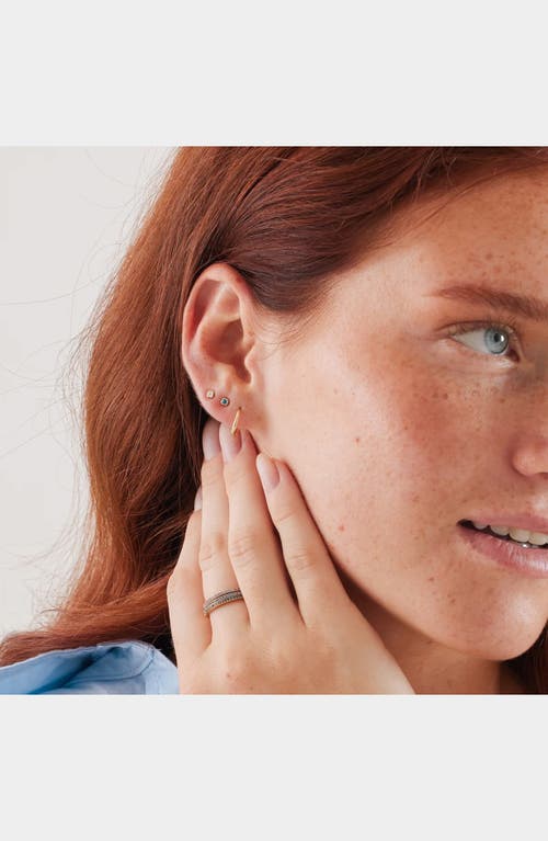 Made By Mary Cubic Zirconia Birthstone Stud Earrings
