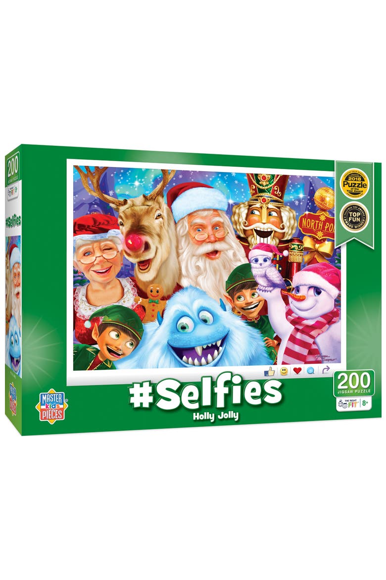 Holly Jolly 200 Piece Jigsaw Puzzle, Main, color, Multicolor
