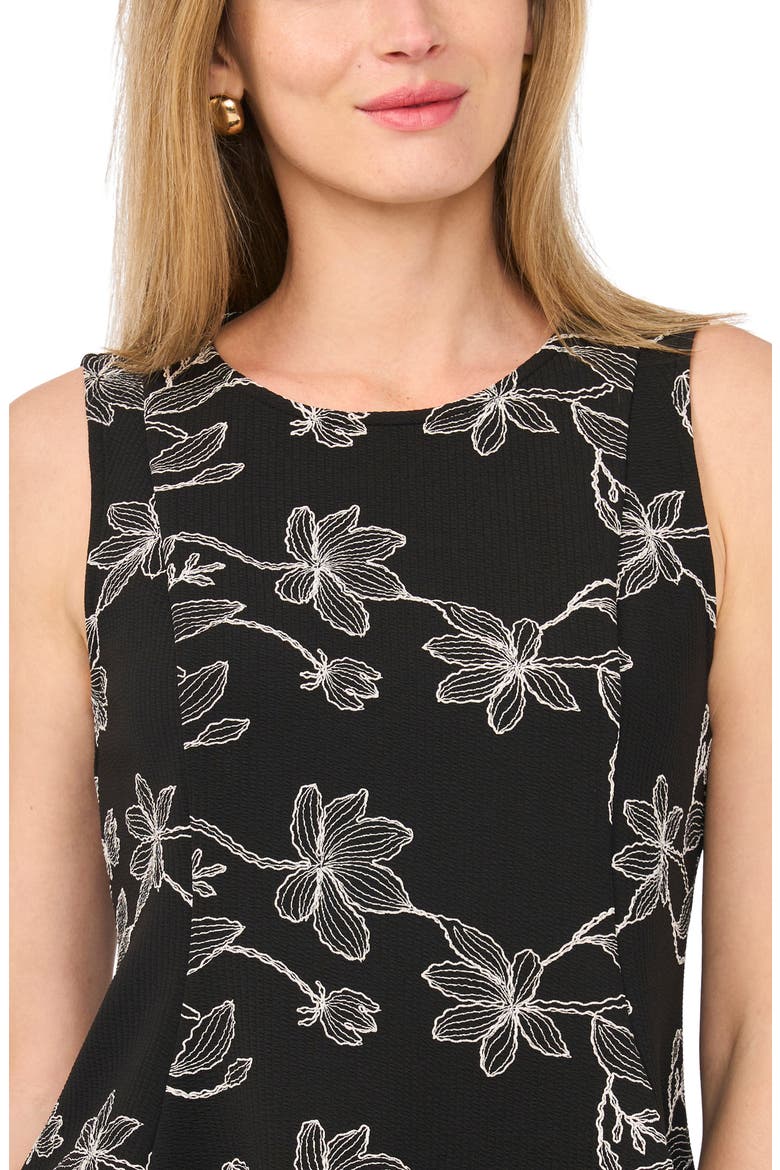 Embroidered Tank, Alternate, color, RICH BLACK