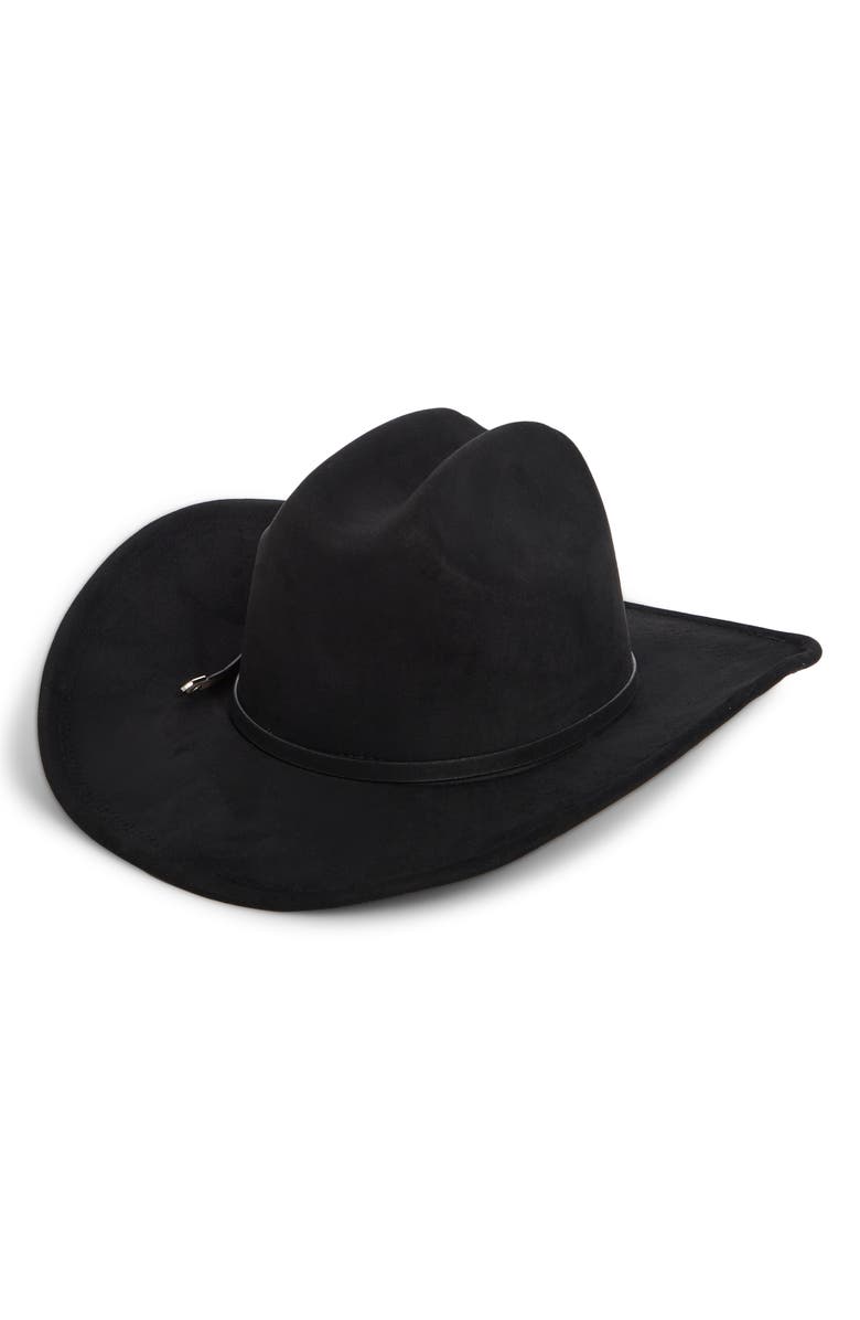 Treasure & Bond Baby Buckle Western Cowboy Hat, Alternate, color, Black