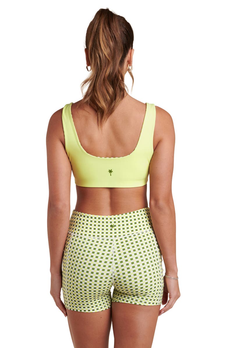 La Blanca Checkpoint Reversible Sports Bra, Alternate, color, Lime