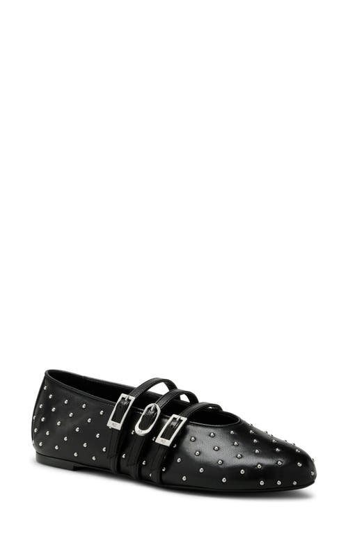 Stuart Weitzman Sostud Mary Jane Ballet Flat In Black