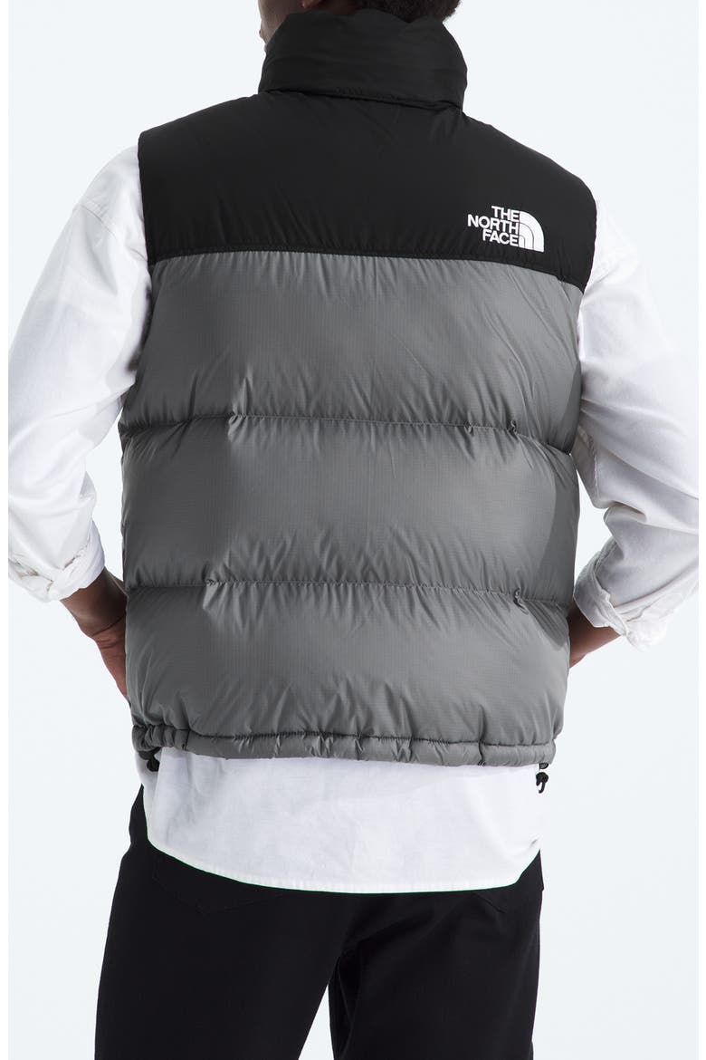 1996 Retro Nuptse Water Resistant Down Puffer Vest, Alternate, color, SMOKED PEARL/ TNF BLACK