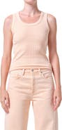 AGOLDE Poppy Rib Organic Cotton Blend Tank