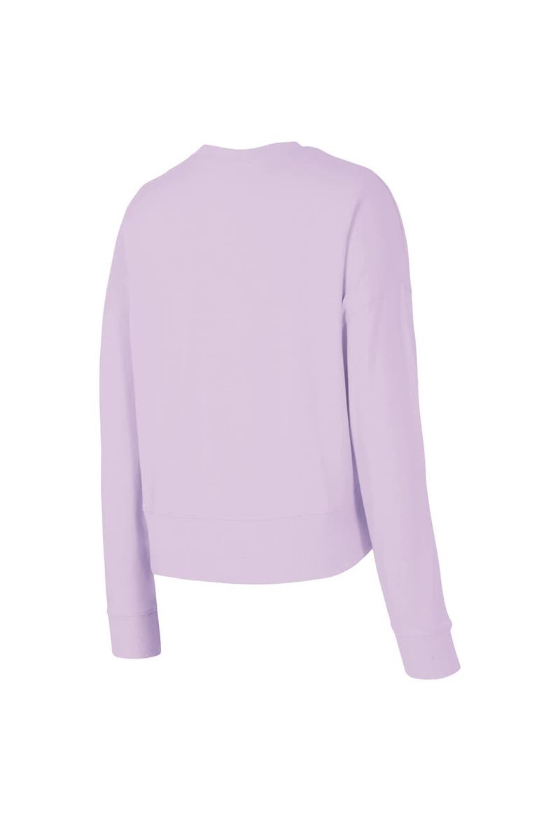 Women's Concepts Sport  Lavender Los Angeles Dodgers Elevation Tri-Blend Long Sleeve T-Shirt & Shorts Set, Alternate, color, Lavender