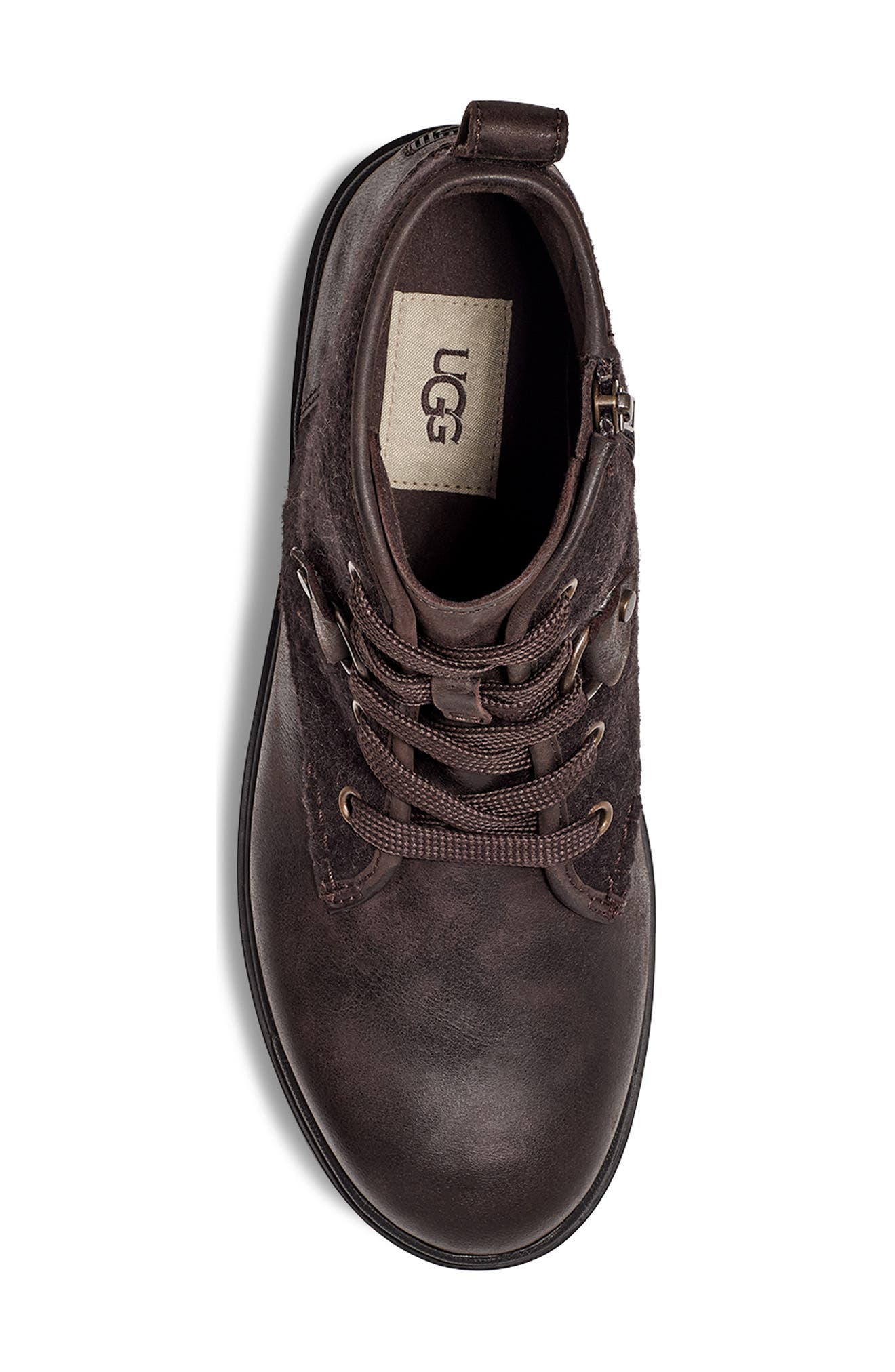 Hapsburg Waterproof Lace-Up Boot, Alternate, color, STOUT LEATHER