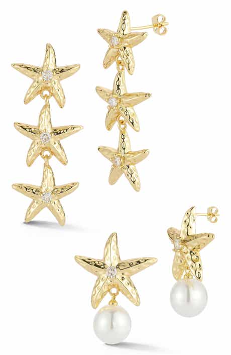 Starfish Earring Set
