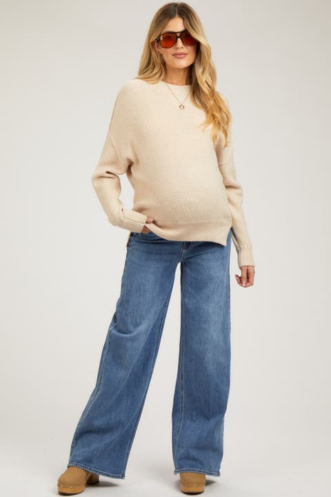 Wide Leg Maternity Jeans