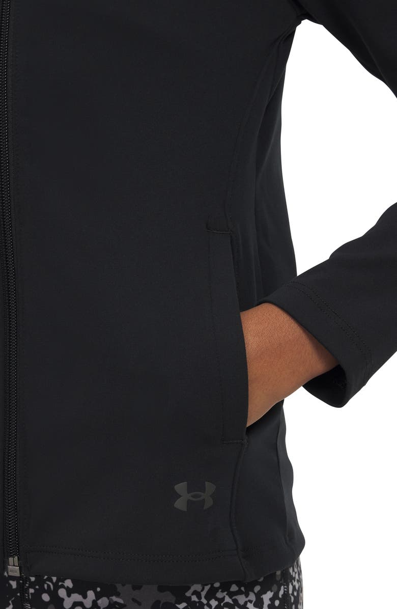 Under Armour Kids' Motion Zip Front Jacket, Alternate, color, Black