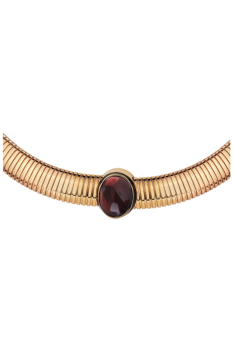 Gladiator Necklace, Alternate, color, Gold & Red
