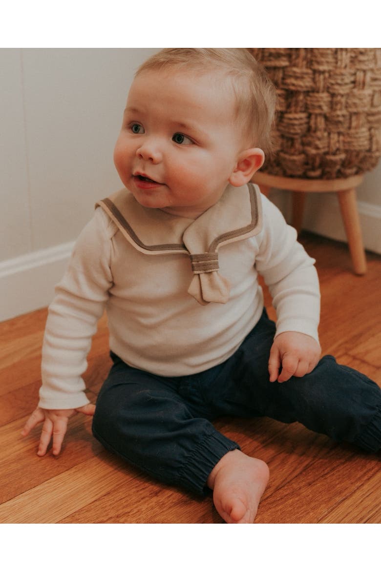 Sailor Collar, Alternate, color, Cocoa Stripe
