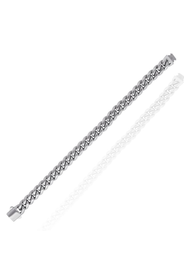 Silver-Tone Woven Chain Bracelet, Alternate, color, Silver