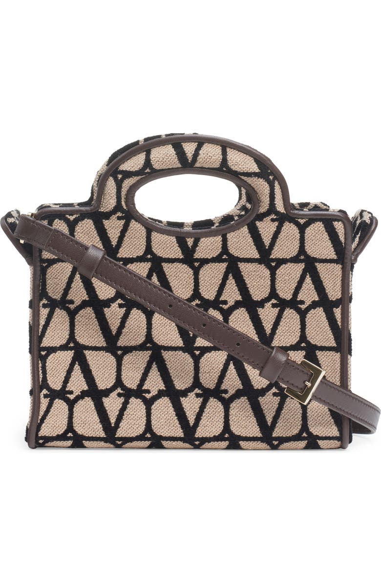 Valentino Garavani Small La Troisième VLOGO Toile Print Canvas Tote, Alternate, color,