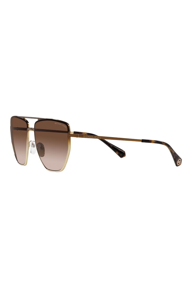 Paros 60mm Gradient Pilot Sunglasses, Alternate, color, BROWN GRAD