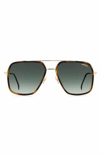 Carrera Eyewear 59mm Gradient Rectangle Aviator Sunglasses