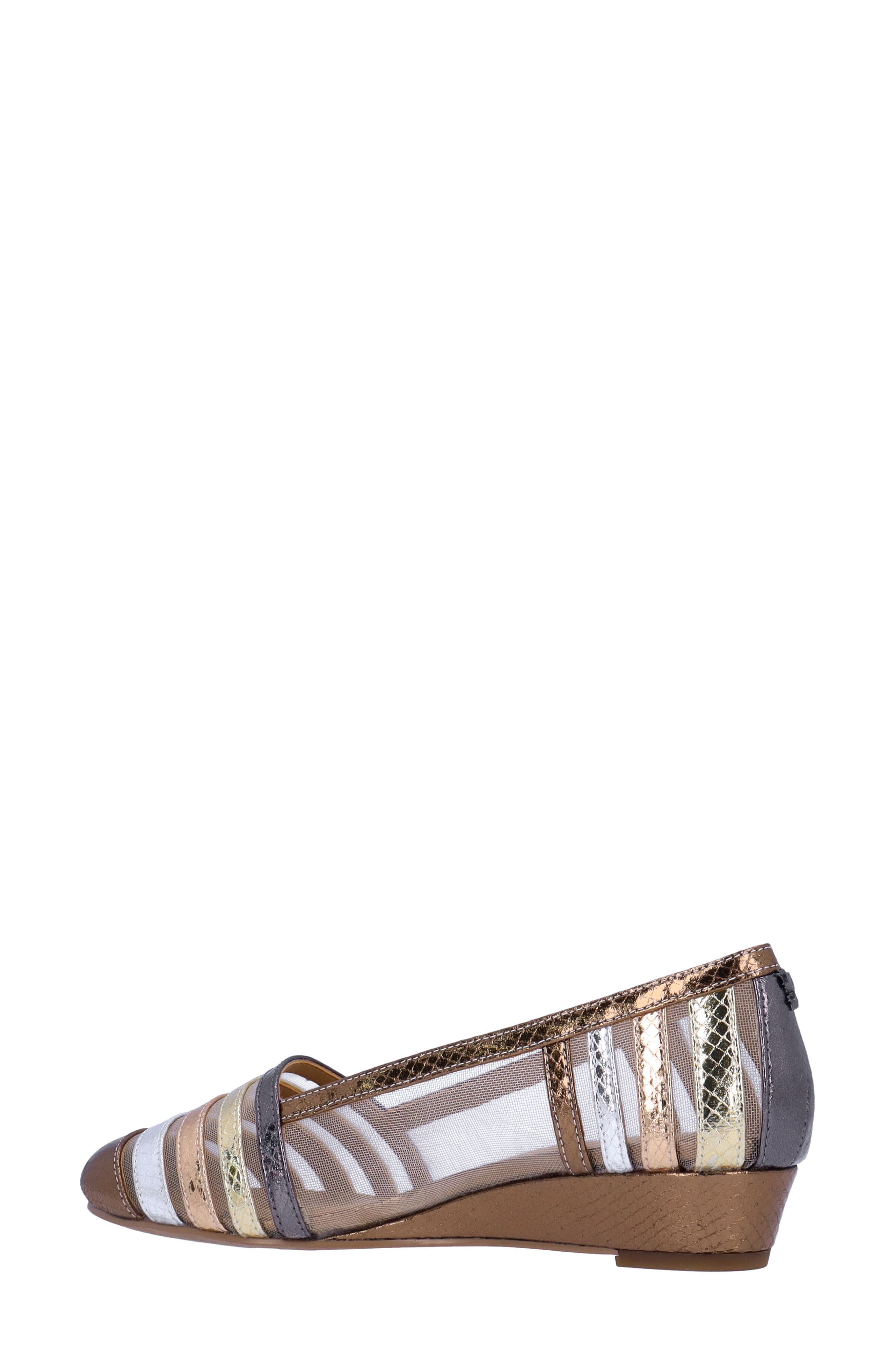 J. Reneé Melodee Wedge Pump, Alternate, color, Metallic