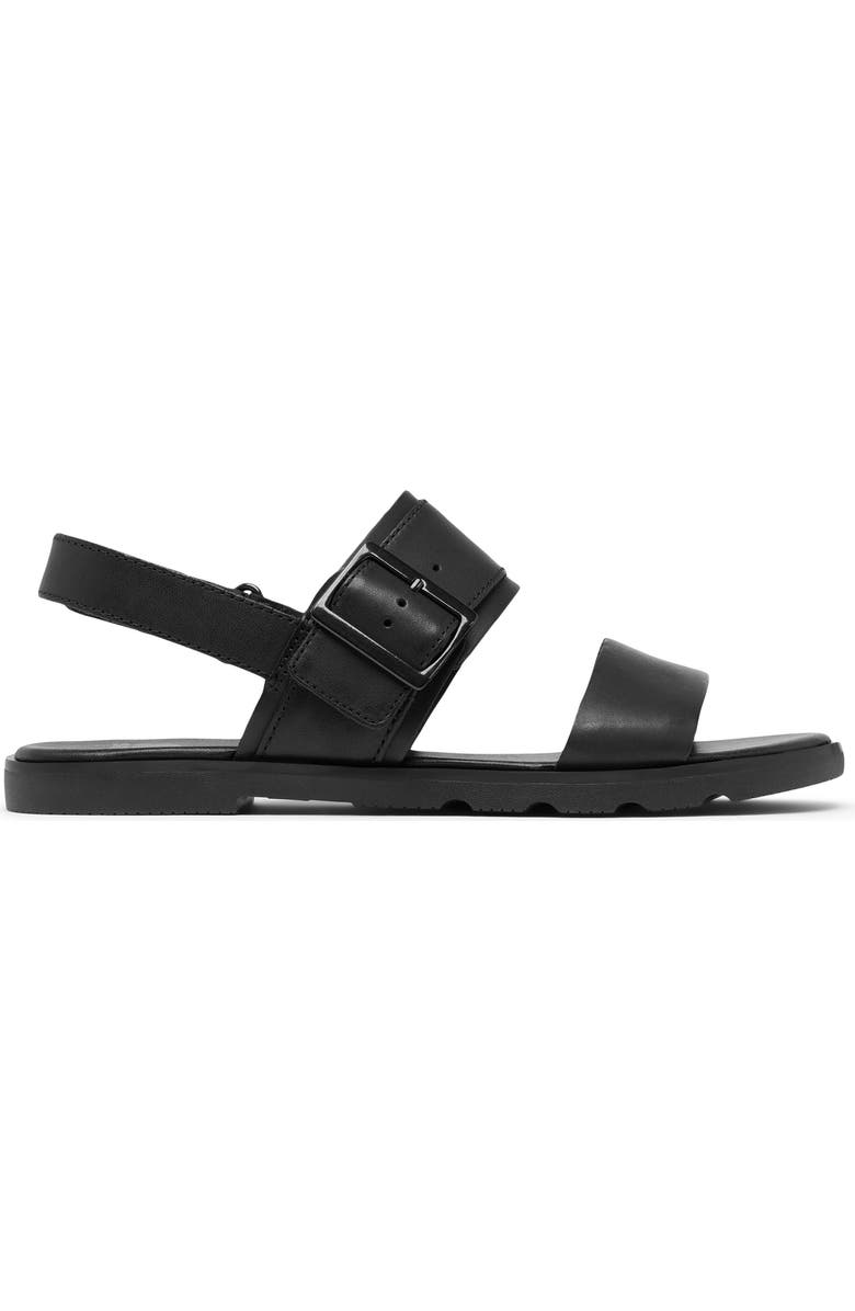 SOREL Ella III Slingback Sandal, Alternate, color, Black/ Metallic