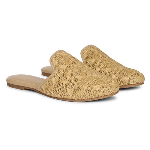 Jelavu Andrea Raffia Slip-on Mule In Beige