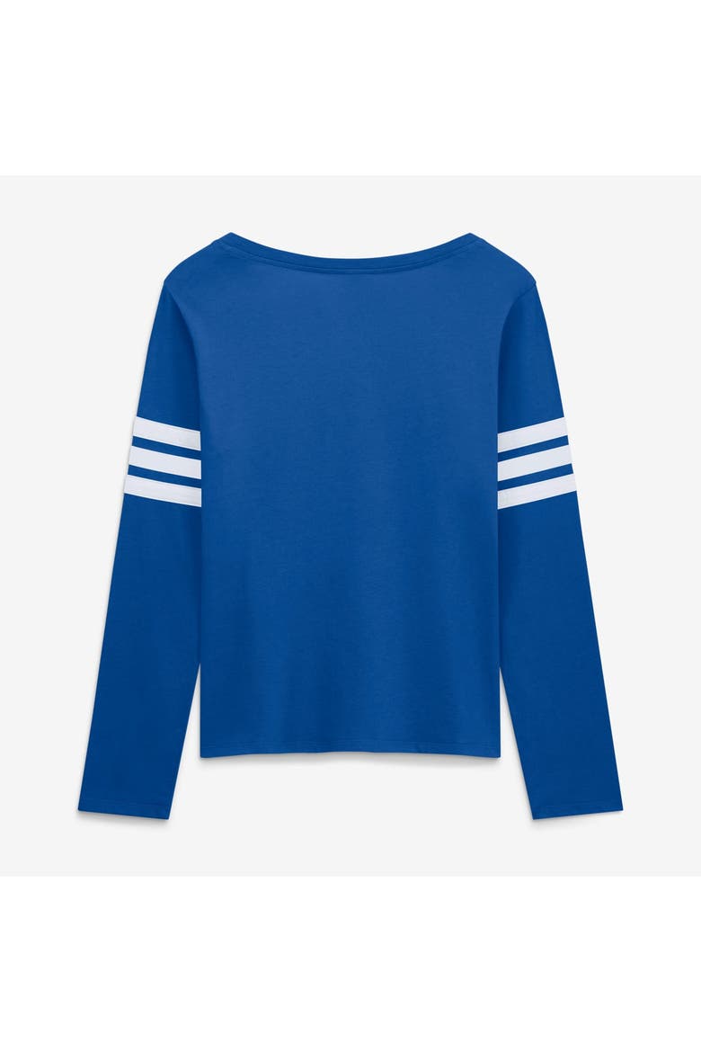 Women's Fanatics  Royal New York Giants Team First Coverage Scheme Lace-Up Long Sleeve T-Shirt, Alternate, color, Royal