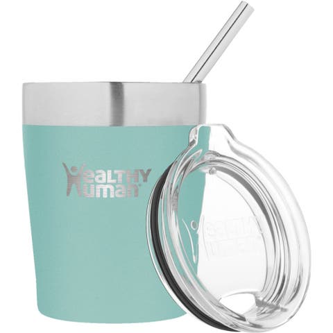 Stainless Steel Tumbler with Straw Splash