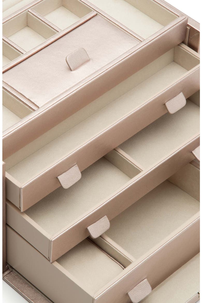 Palermo Large Jewelry Box, Alternate, color, ROSE GOLD