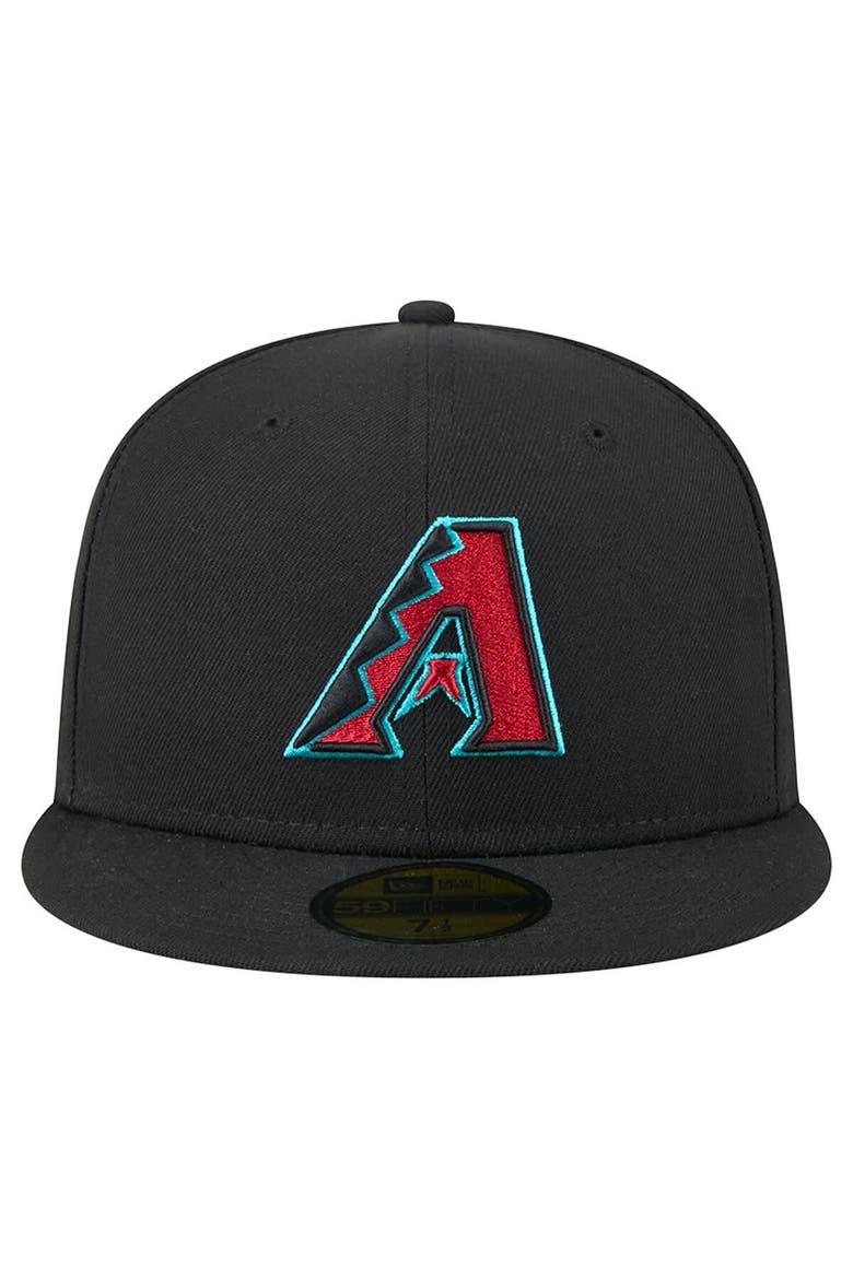 Men's New Era Black Arizona Diamondbacks    2001 World Series Team Color 59FIFTY Fitted Hat, Alternate, color, Black
