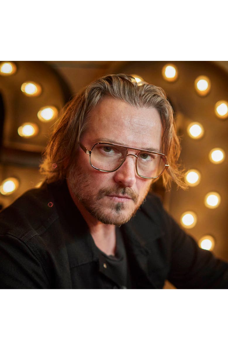 Caddis NOLA | Reading Glasses, Alternate, color, Polished Rose Gold Green