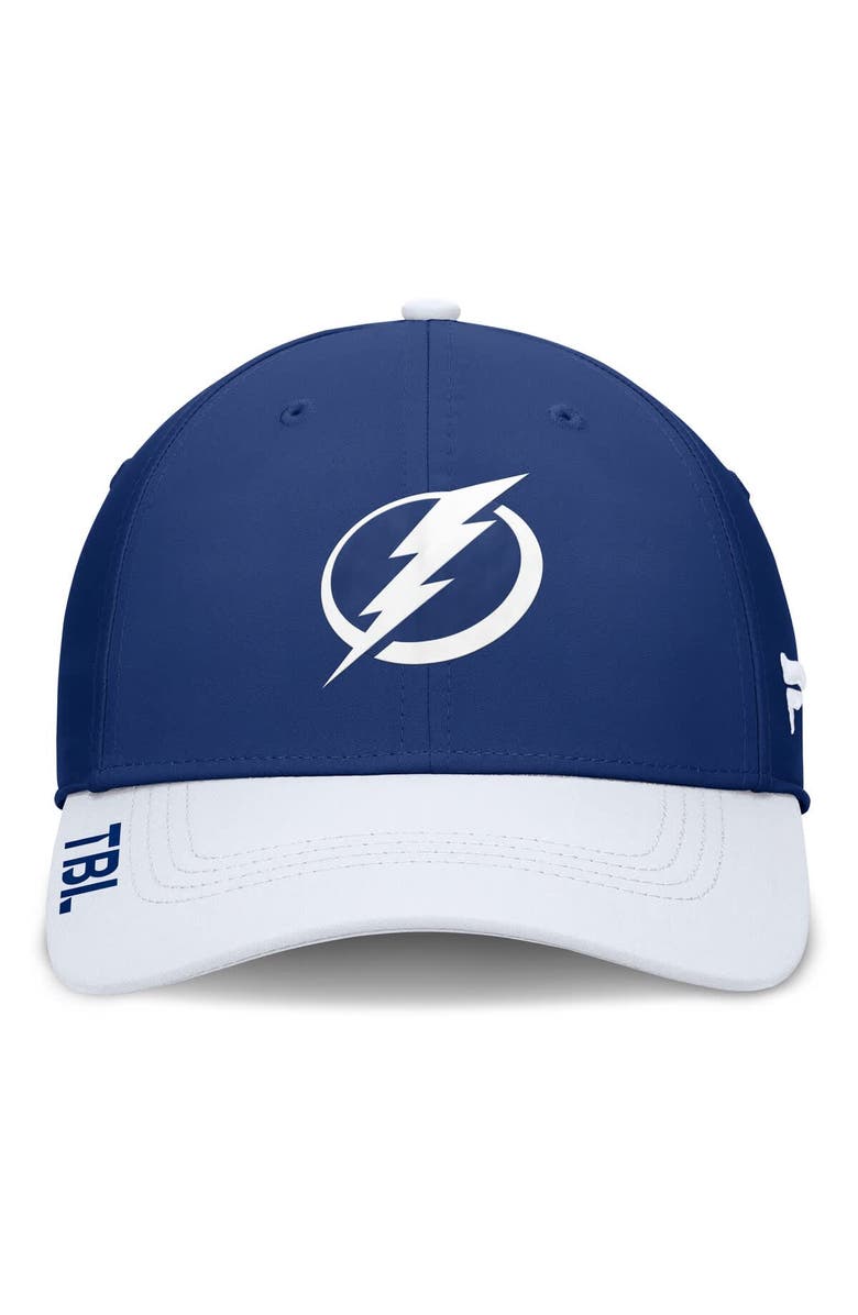 FANATICS Men's Fanatics Blue/White Tampa Bay Lightning Authentic Pro Rink Flex Hat, Alternate, color, 