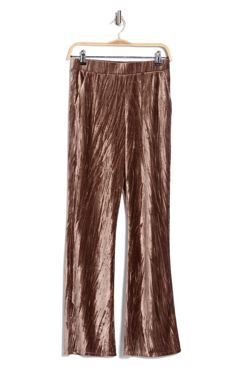 Wide Leg Velvet Pants, Alternate, color, TAUPE