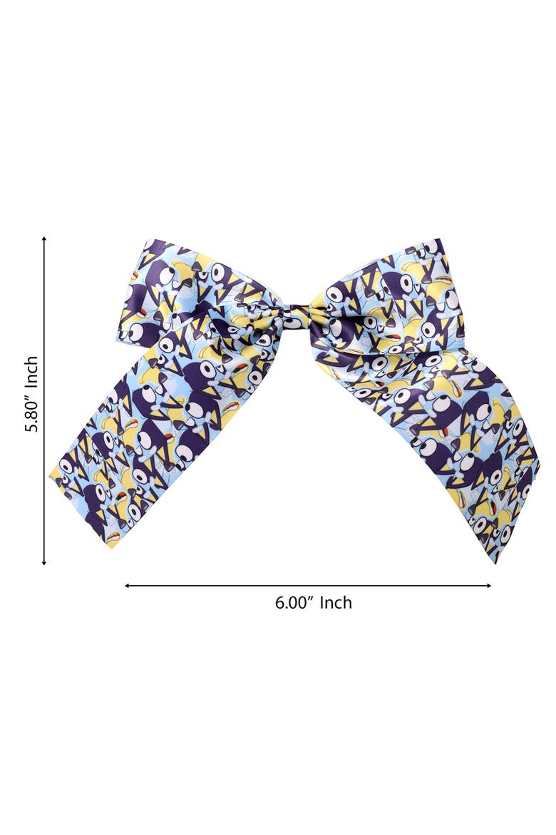 Hair Bow Barrette Clip Official License, Large Bow Clip for Hair, Alternate, color, Blue