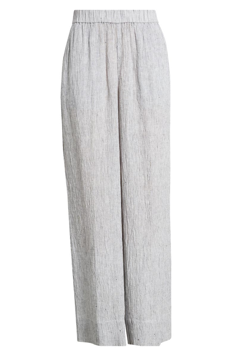 Eileen Fisher Organic Linen Wide Leg Pants, Alternate, color, 