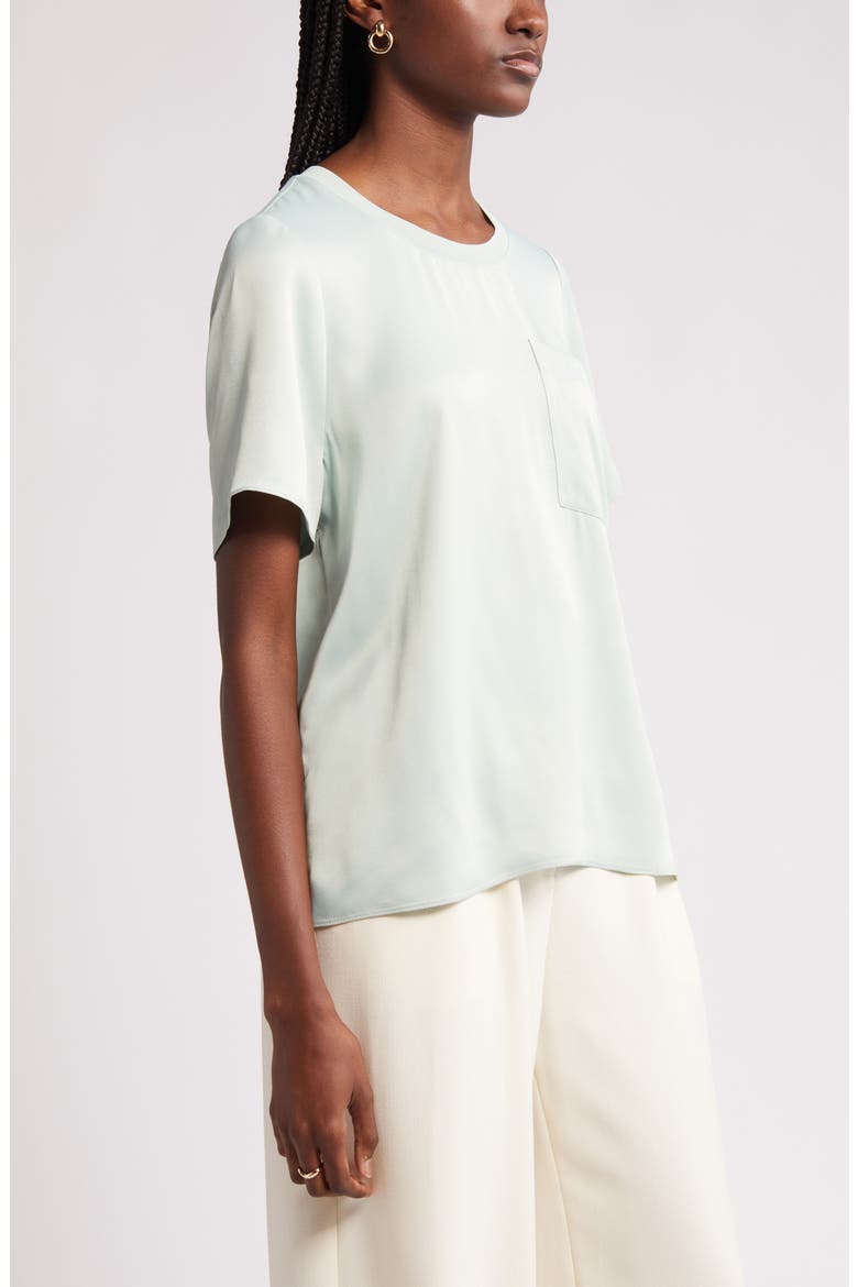Woven Pocket T-Shirt, Alternate, color, GREEN FONDANT