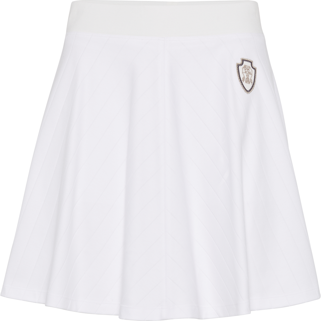 Brunello Cucinelli Women Cotton Mini Skirt In White