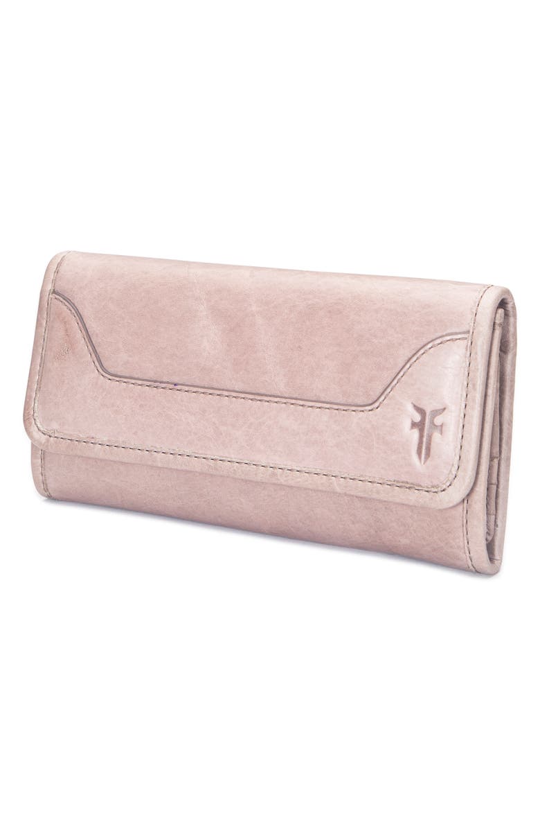Frye Melissa Leather Wallet, Alternate, color, Mushroom