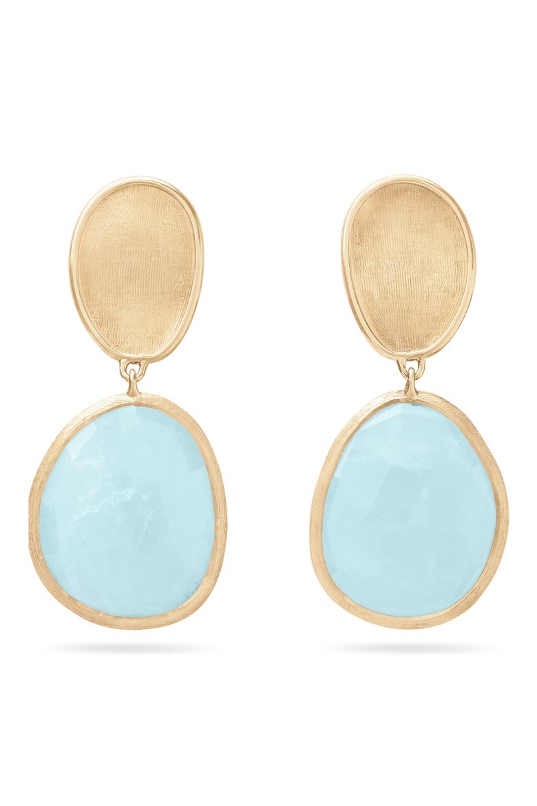 Lunaria Aquamarine Drop Earrings, Main, color, 18K YELLOW GOLD