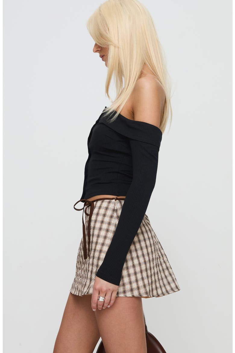 Korren Low Rise Plaid Miniskirt, Alternate, color, MULTI