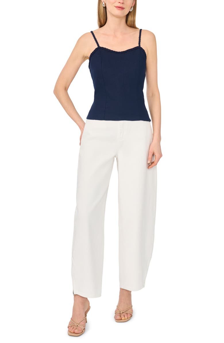 1.STATE Braided Trim Tank Top, Alternate, color, Classic Navy