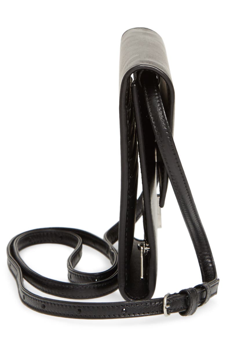 Balenciaga Leather Wallet on a Strap, Alternate, color,