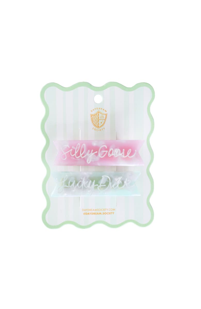Daydream Society Silly Goose Acetate Hair Clip Set, Main, color, Assorted Pre-Pack
