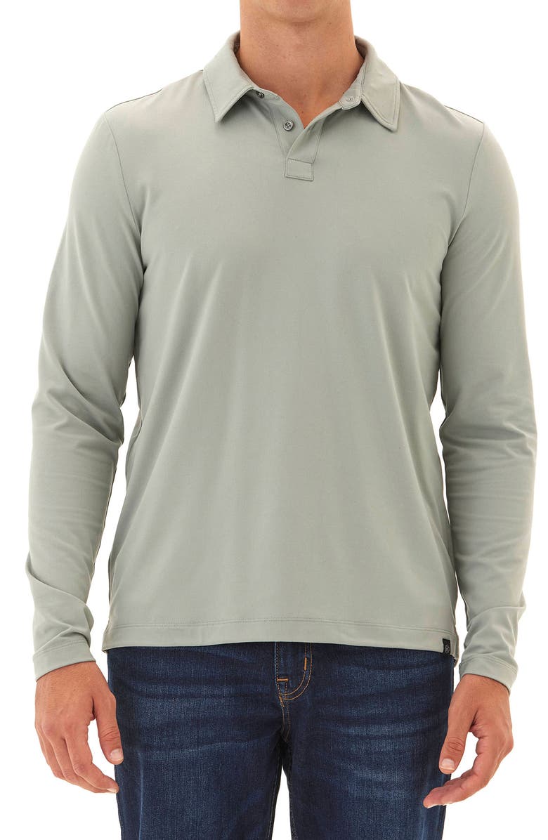 Threads 4 Thought Darryn Luxe Long Sleeve Polo, Alternate, color, Boulder