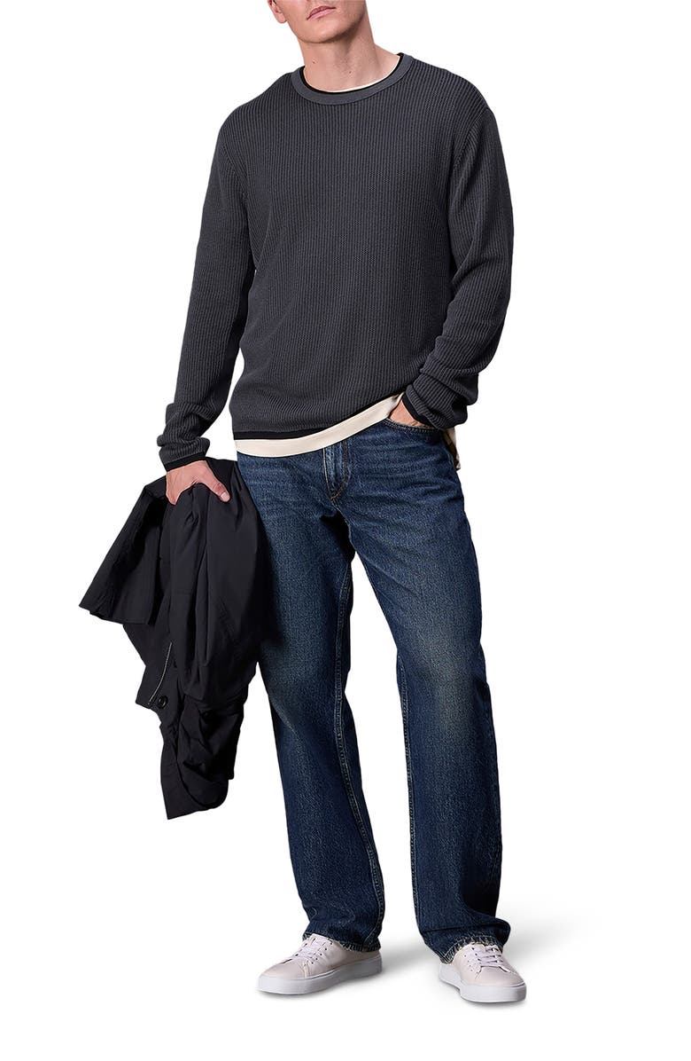 rag & bone Harvey Crewneck Cotton Sweater, Alternate, color,