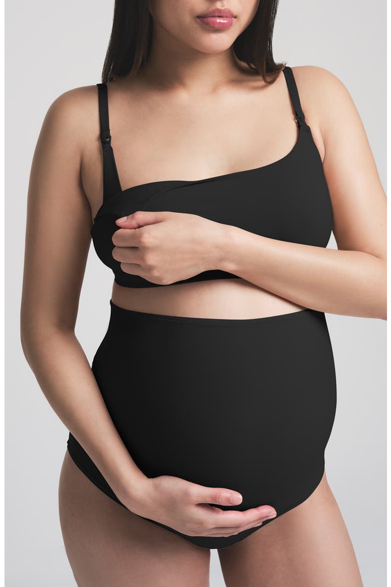 Fits Everybody Maternity/Nursing Bra, Alternate, color, ONYX