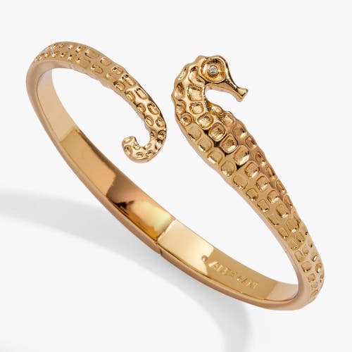 Alex and Ani Seahorse Bypass Cuff in Gold at Nordstrom