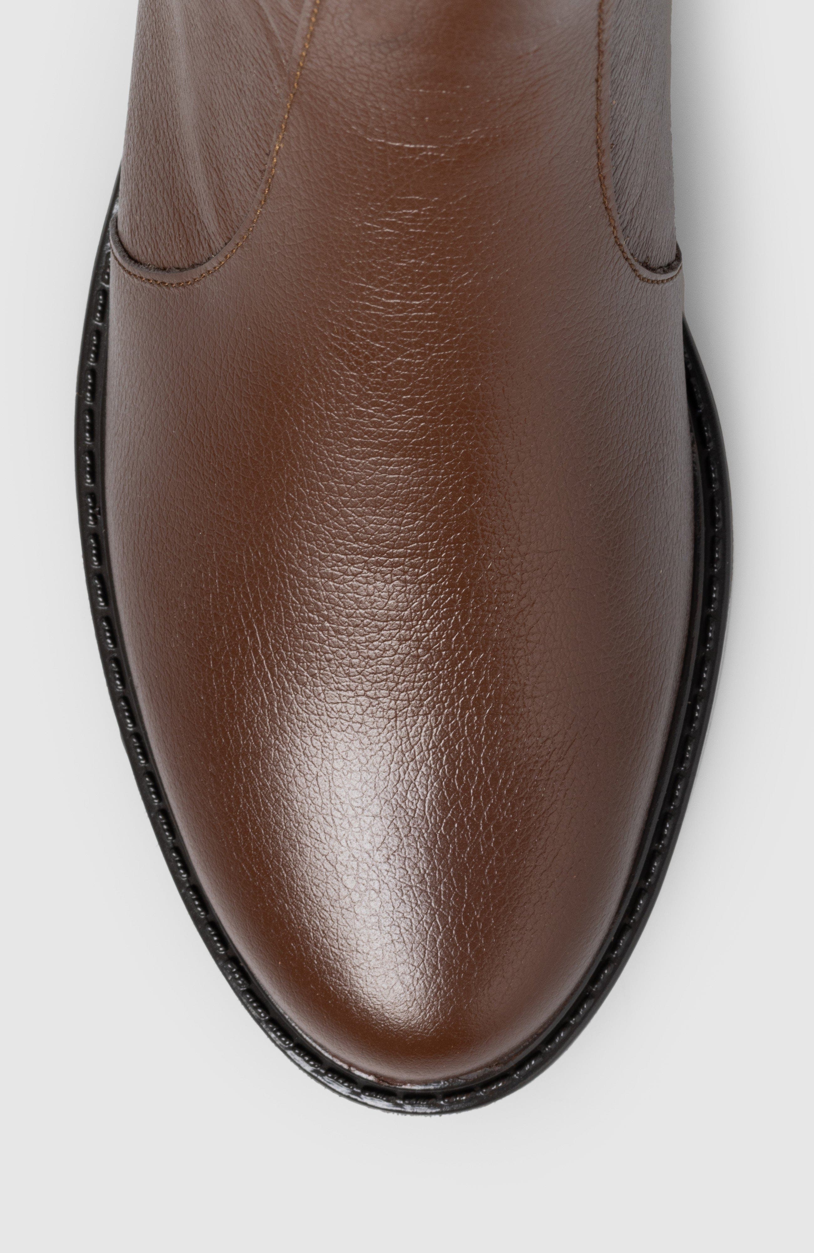 Lula Side Zip Bootie, Alternate, color, Brown